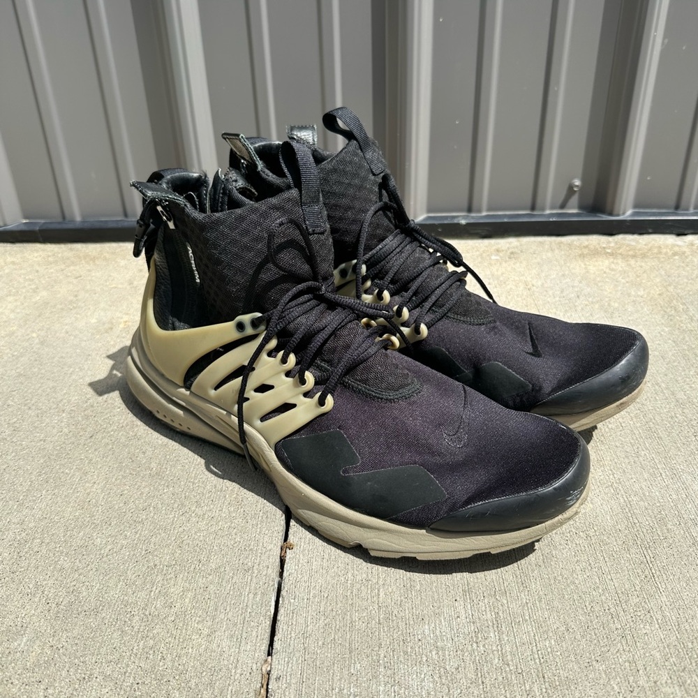 Rare Nike Presto Mid Acronym in Black and Bamboo Size 3XL, US 17-19 844672-001